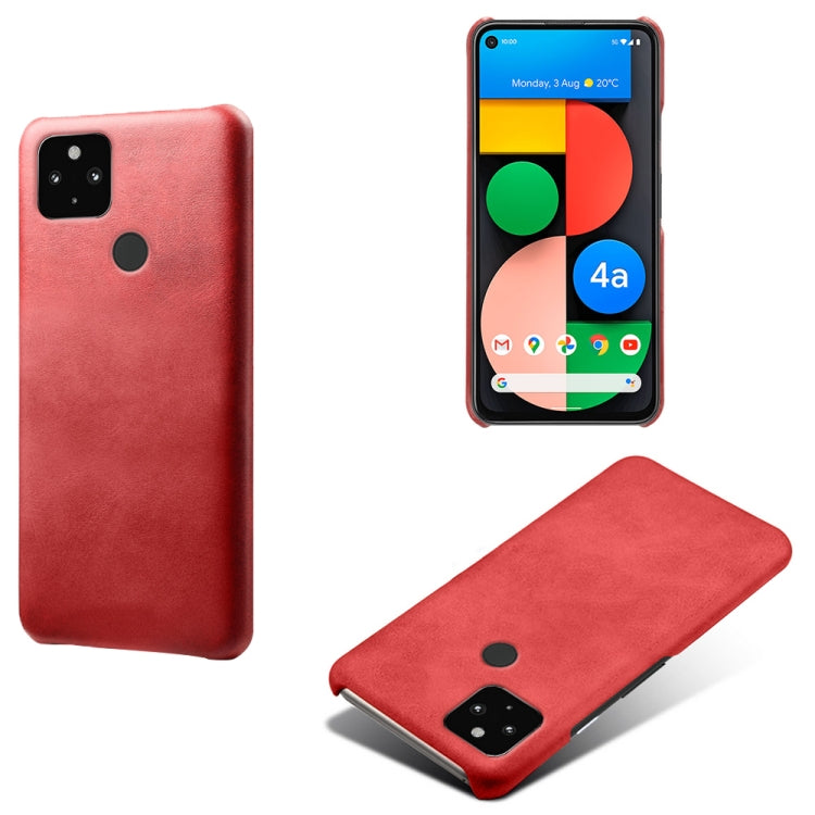 For Google Pixel 4a 5G Calf Texture PC + PU Phone Case