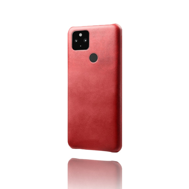 For Google Pixel 4a 5G Calf Texture PC + PU Phone Case