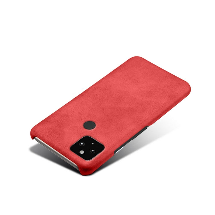 For Google Pixel 4a 5G Calf Texture PC + PU Phone Case