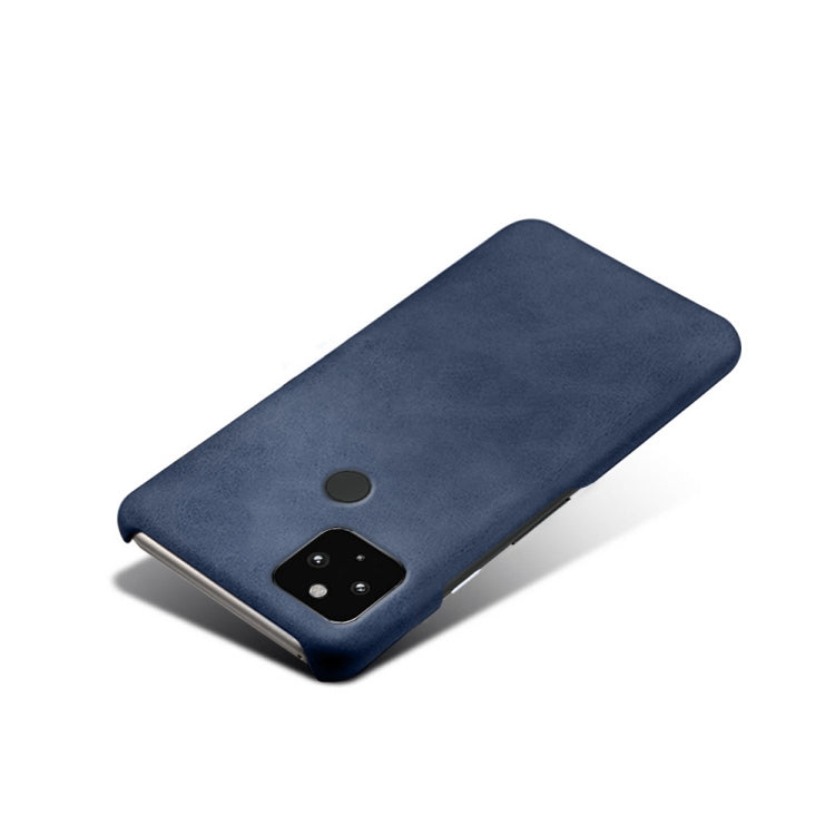 For Google Pixel 4a 5G Calf Texture PC + PU Phone Case