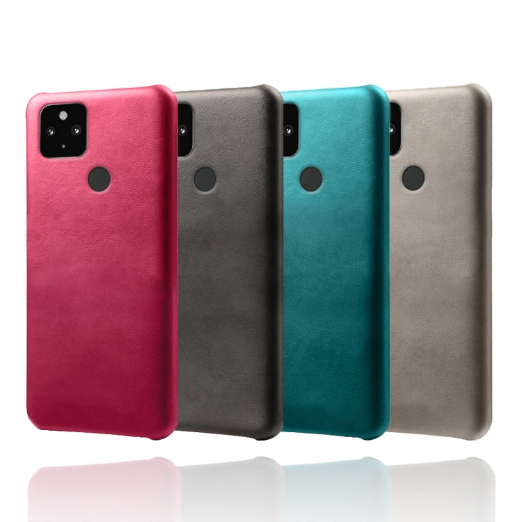 For Google Pixel 4a 5G Calf Texture PC + PU Phone Case