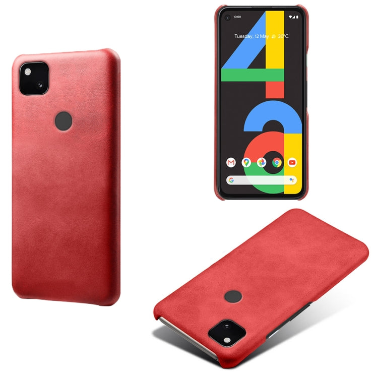For Google Pixel 4a Calf Texture PC + PU Phone Case