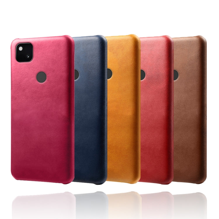 For Google Pixel 4a Calf Texture PC + PU Phone Case