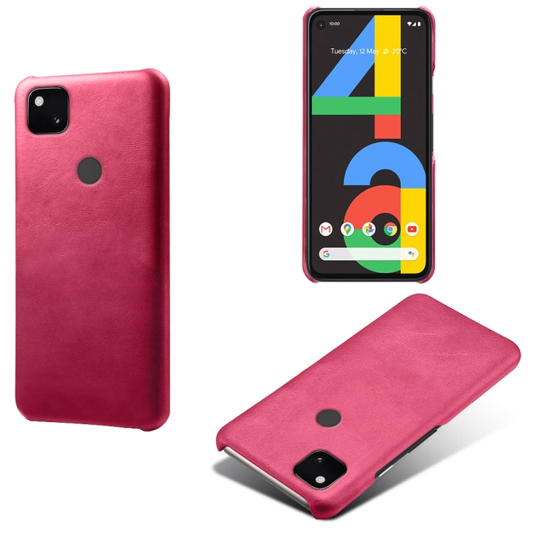 For Google Pixel 4a Calf Texture PC + PU Phone Case