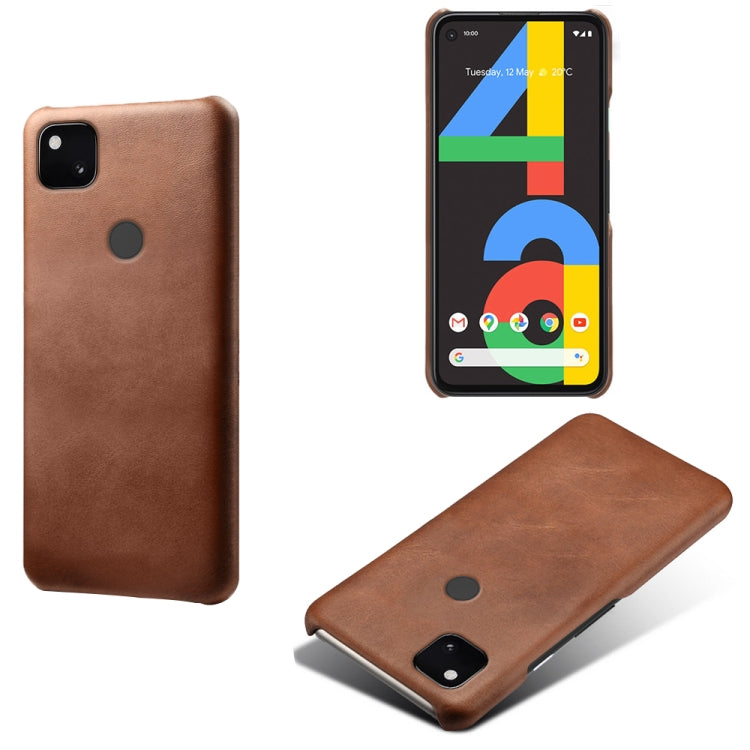 For Google Pixel 4a Calf Texture PC + PU Phone Case