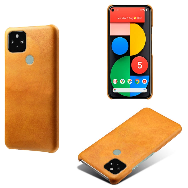 For Google Pixel 5 Calf Texture PC + PU Phone Case