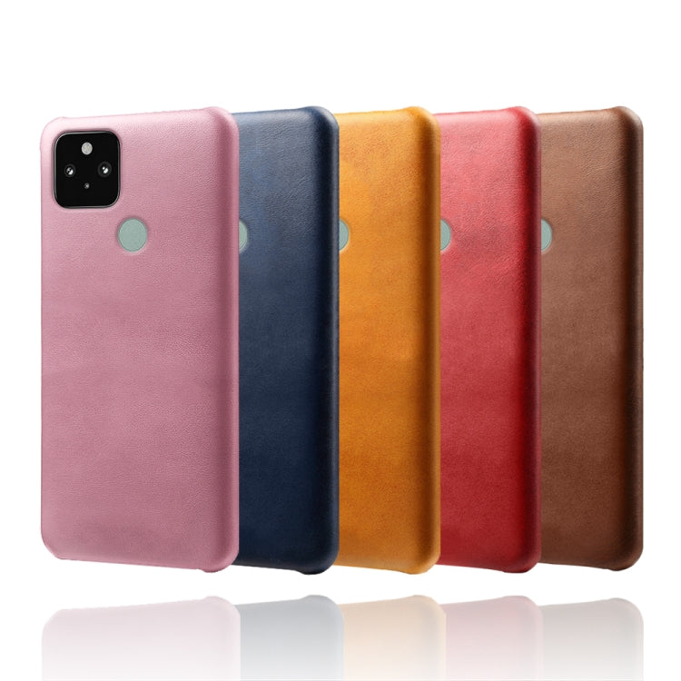 For Google Pixel 5 Calf Texture PC + PU Phone Case