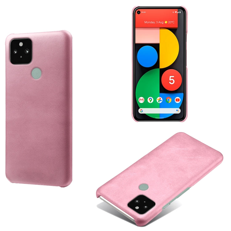 For Google Pixel 5 Calf Texture PC + PU Phone Case