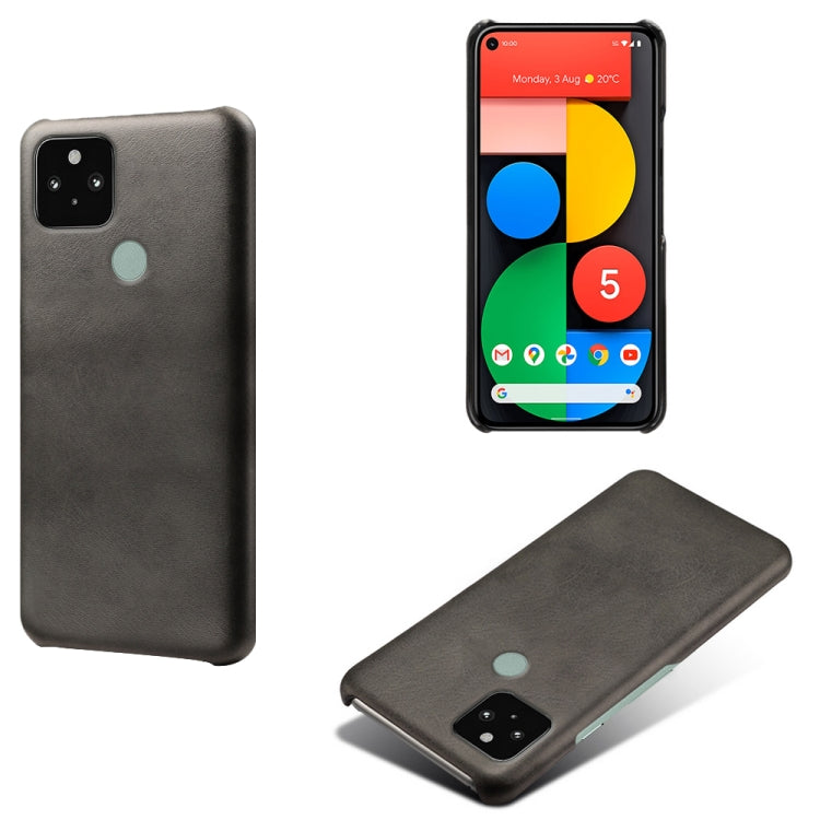 For Google Pixel 5 Calf Texture PC + PU Phone Case