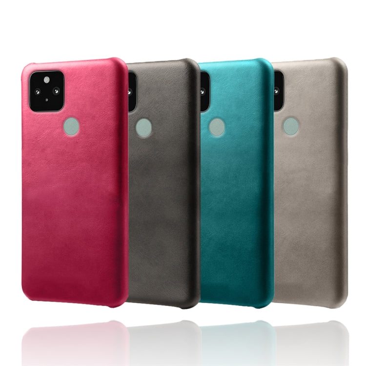 For Google Pixel 5 Calf Texture PC + PU Phone Case