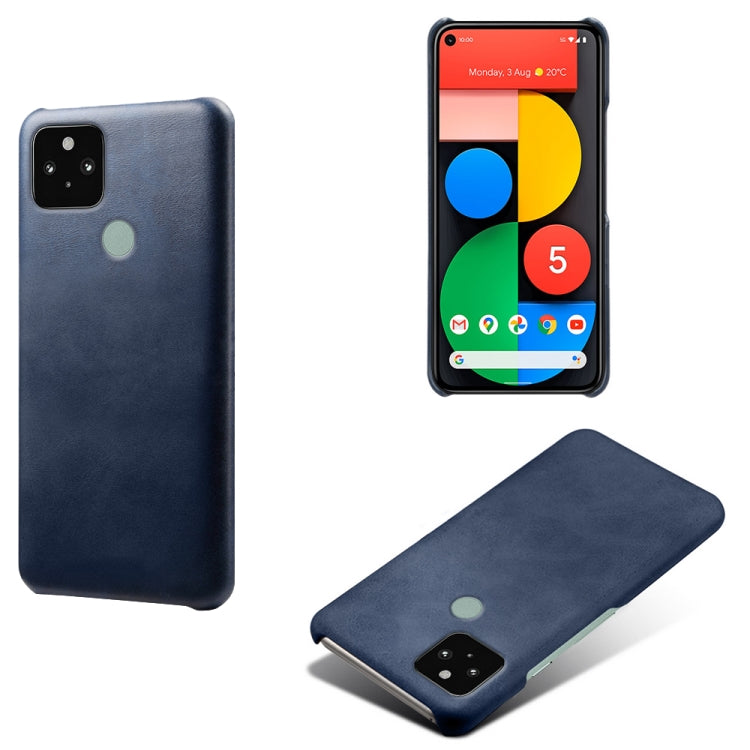 For Google Pixel 5 Calf Texture PC + PU Phone Case