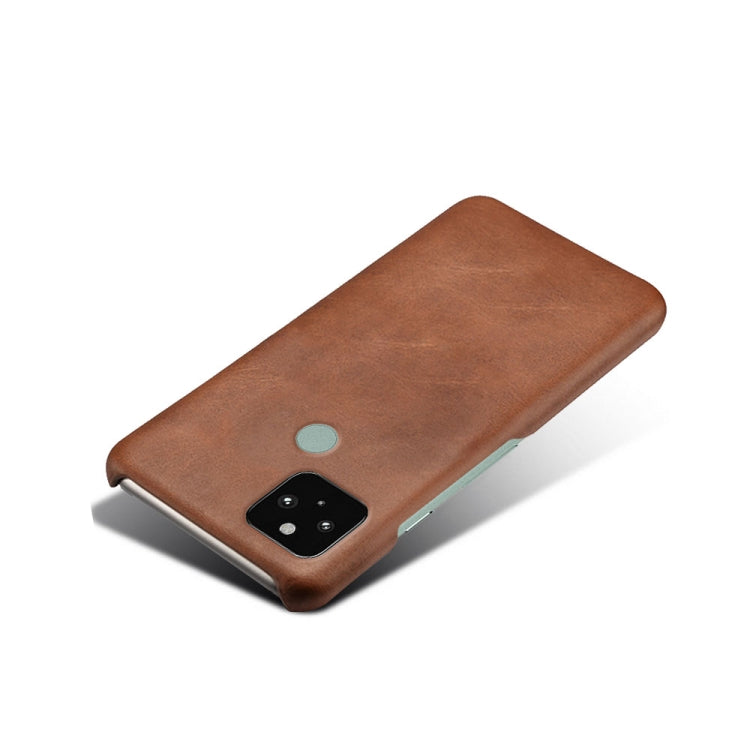 For Google Pixel 5 Calf Texture PC + PU Phone Case