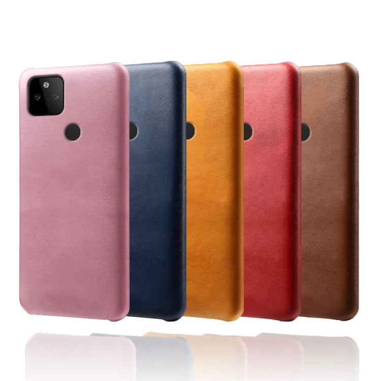 For Google Pixel 5a Calf Texture PC + PU Phone Case