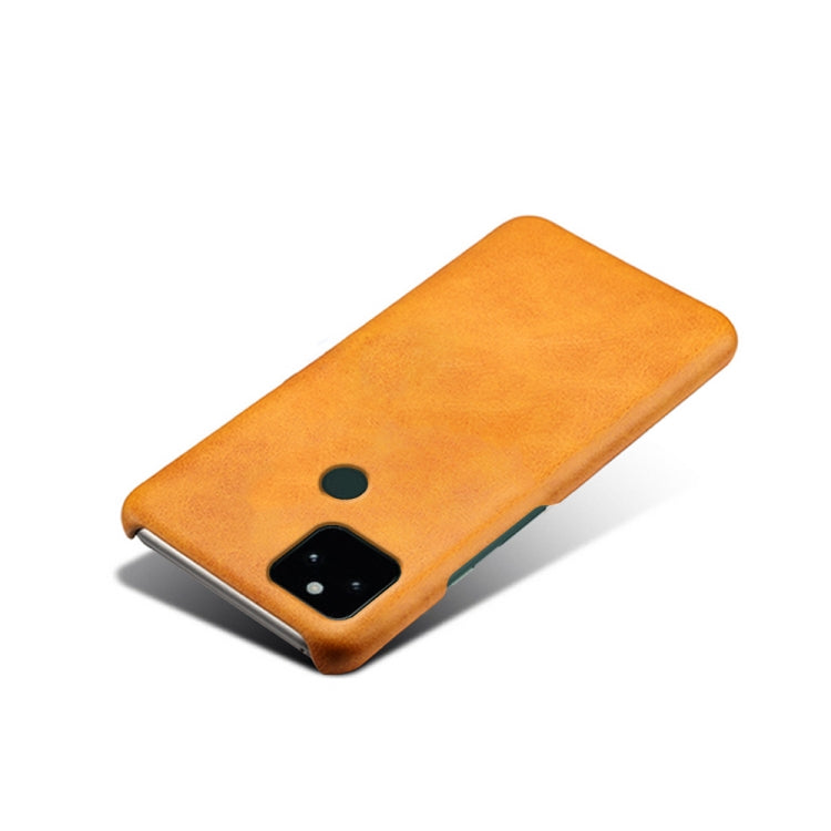 For Google Pixel 5a 5G Calf Texture PC + PU Phone Case