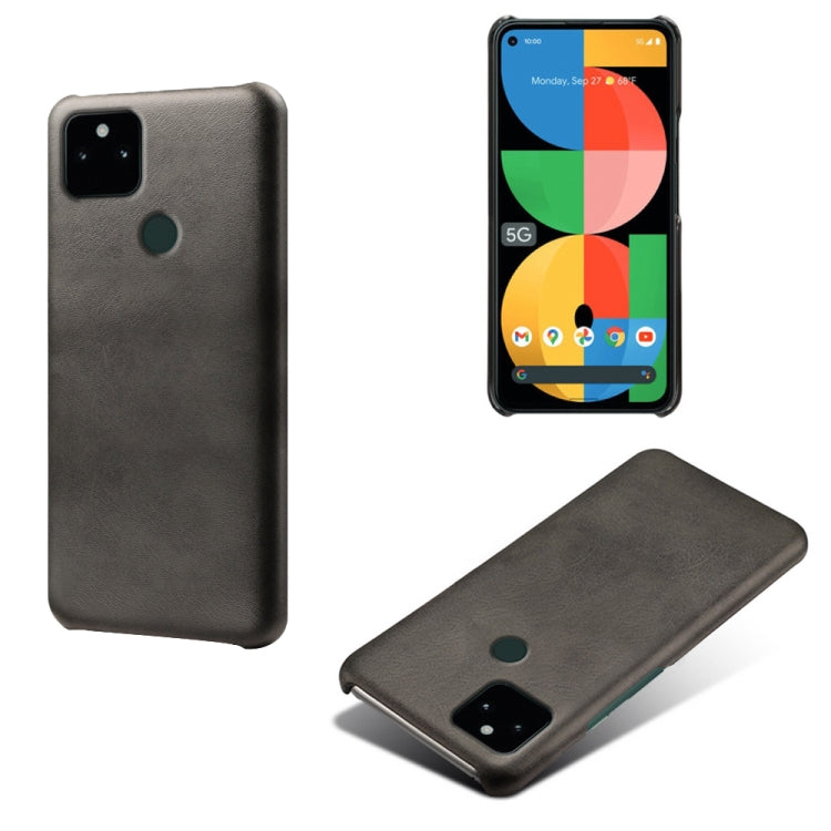 For Google Pixel 5a 5G Calf Texture PC + PU Phone Case