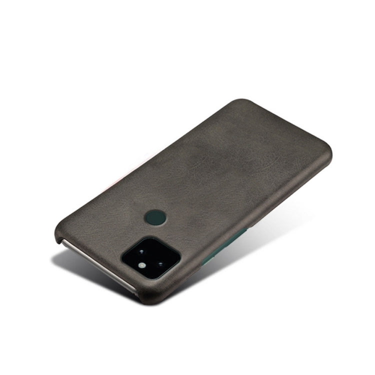 For Google Pixel 5a 5G Calf Texture PC + PU Phone Case