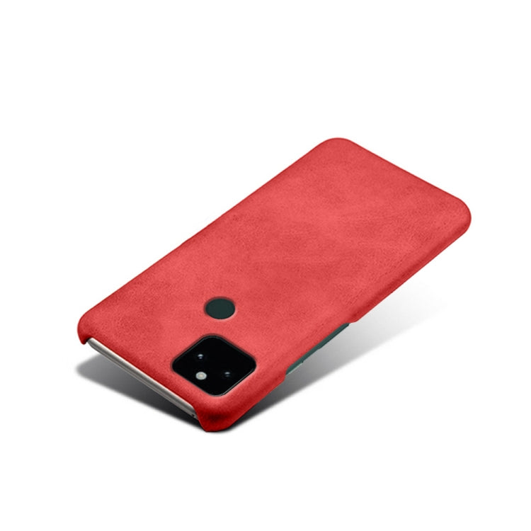 For Google Pixel 5a 5G Calf Texture PC + PU Phone Case