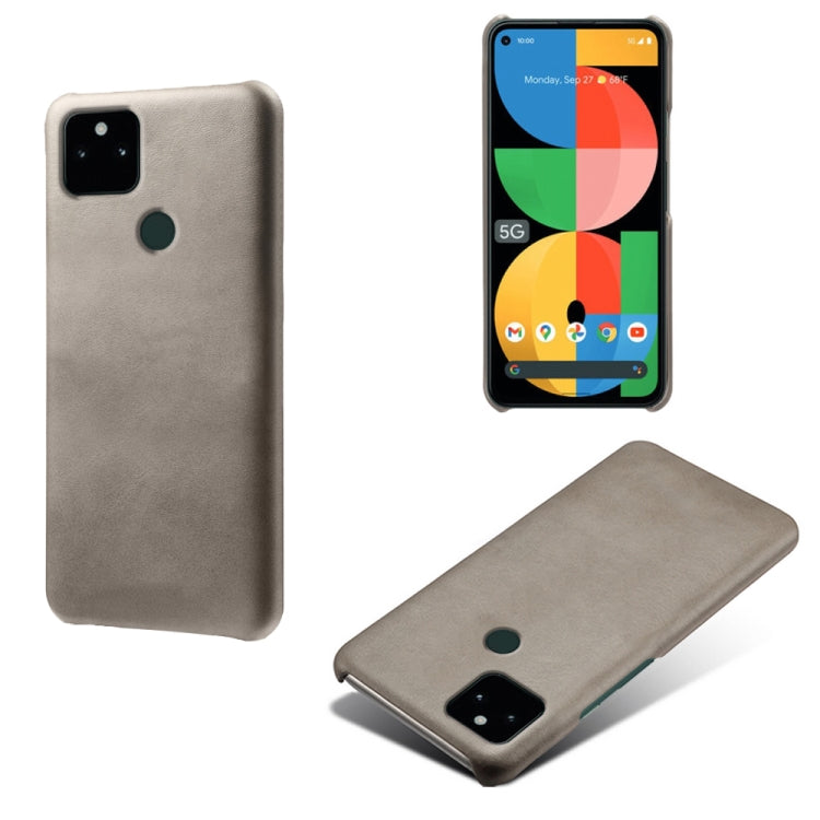 For Google Pixel 5a 5G Calf Texture PC + PU Phone Case