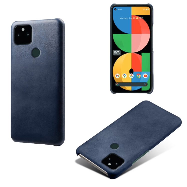 For Google Pixel 5a 5G Calf Texture PC + PU Phone Case