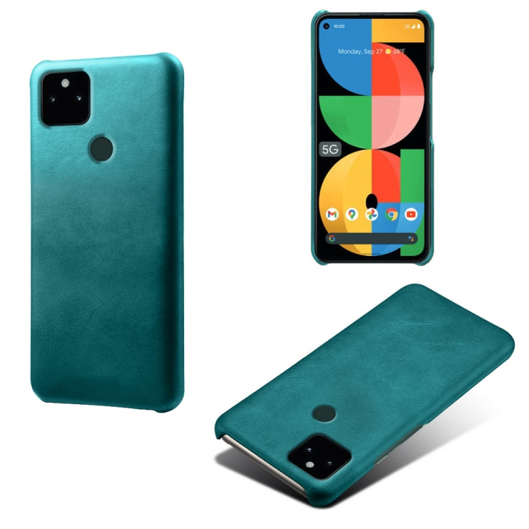 For Google Pixel 5a 5G Calf Texture PC + PU Phone Case