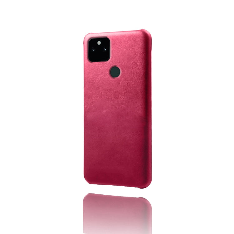 For Google Pixel 5a 5G Calf Texture PC + PU Phone Case