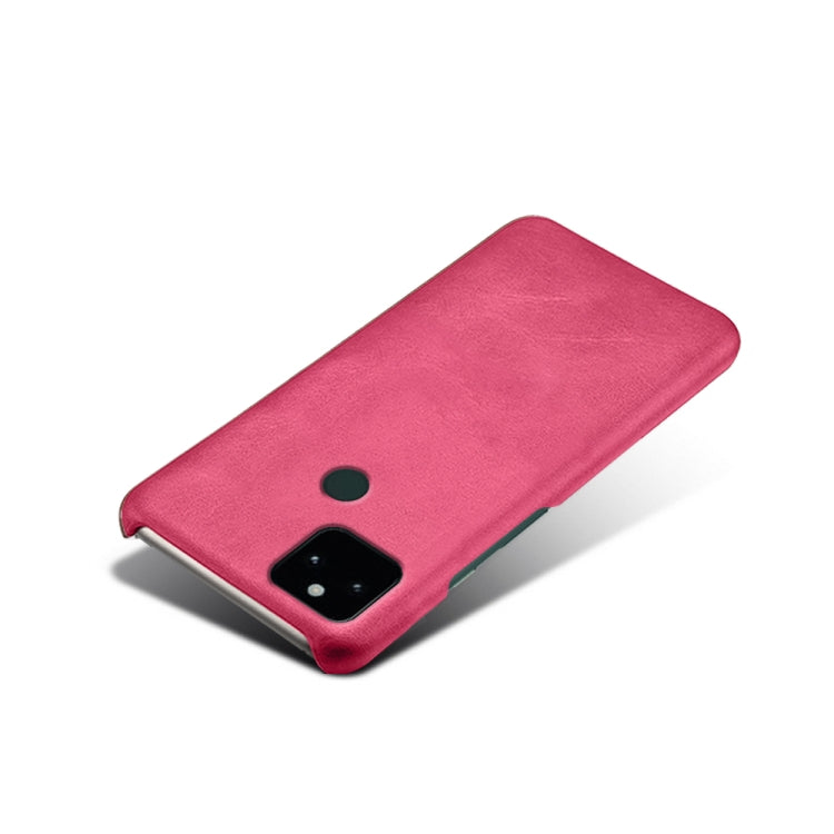 For Google Pixel 5a 5G Calf Texture PC + PU Phone Case