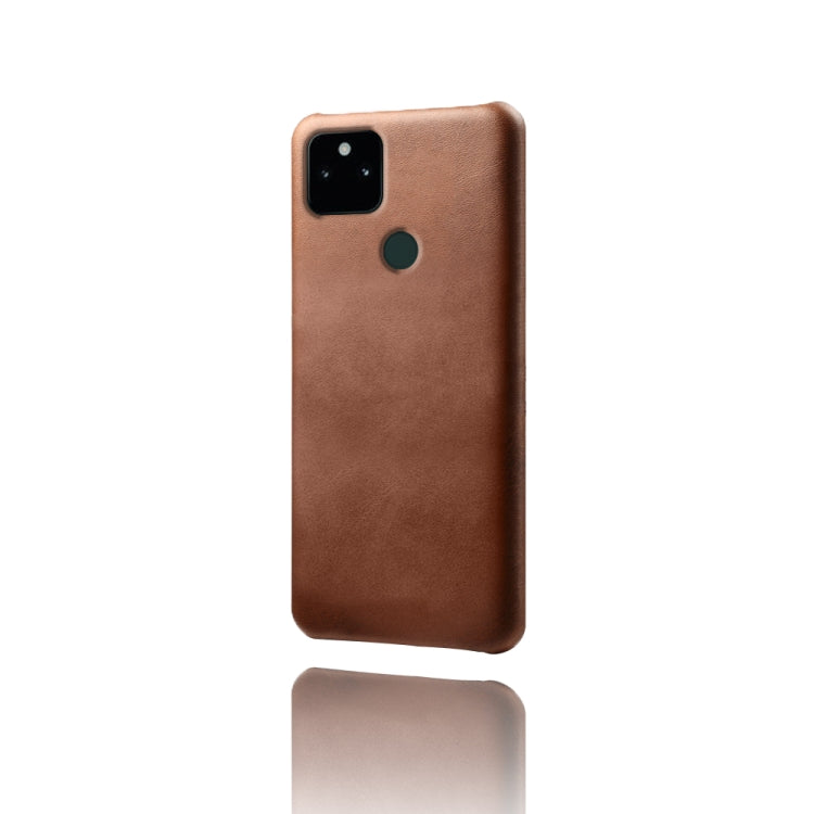 For Google Pixel 5a 5G Calf Texture PC + PU Phone Case