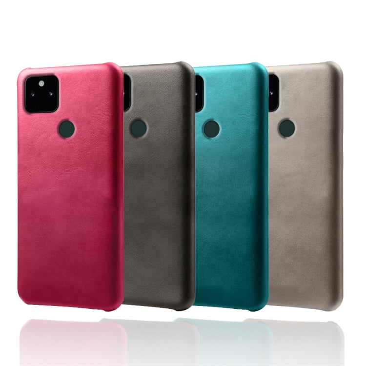 For Google Pixel 5a 5G Calf Texture PC + PU Phone Case