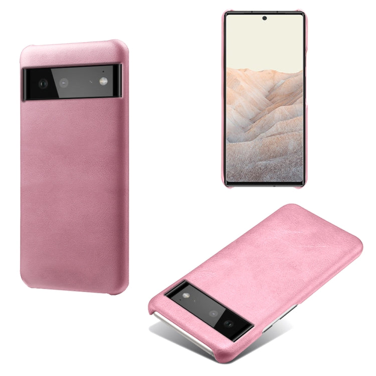 For Google Pixel 6 Calf Texture PC + PU Phone Case