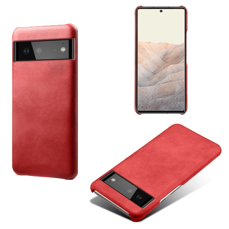 For Google Pixel 6 Calf Texture PC + PU Phone Case