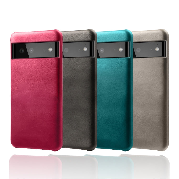 For Google Pixel 6 Calf Texture PC + PU Phone Case