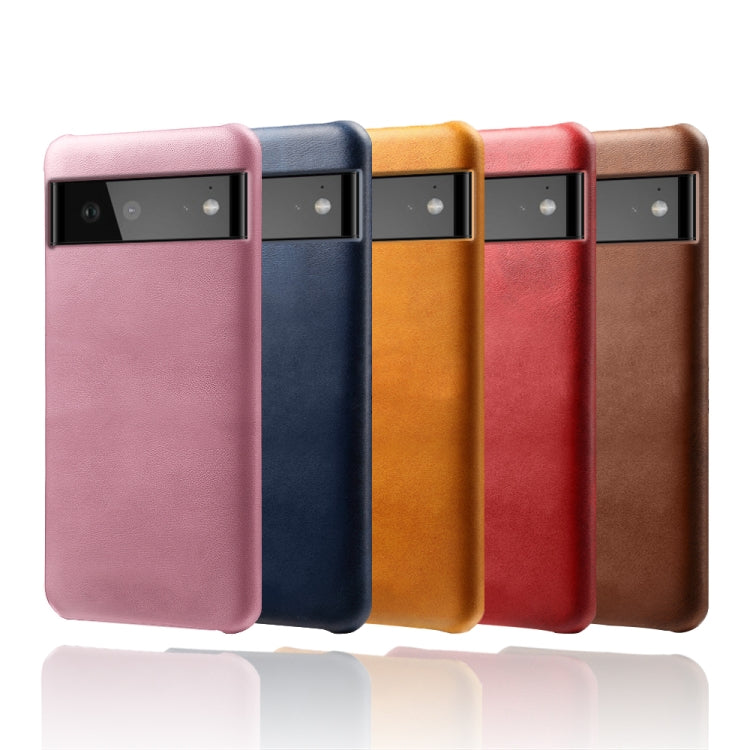 For Google Pixel 6 Calf Texture PC + PU Phone Case