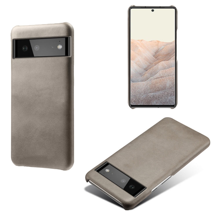 For Google Pixel 6 Calf Texture PC + PU Phone Case