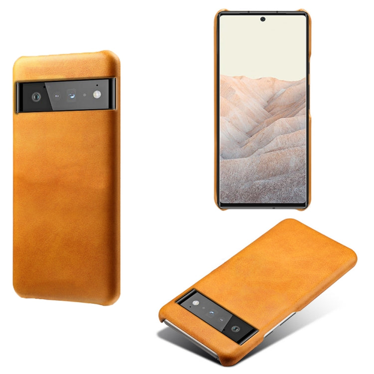 For Google Pixel 6 Pro Calf Texture PC + PU Phone Case