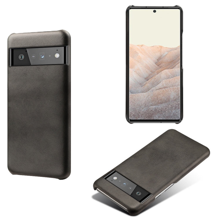 For Google Pixel 6 Pro Calf Texture PC + PU Phone Case
