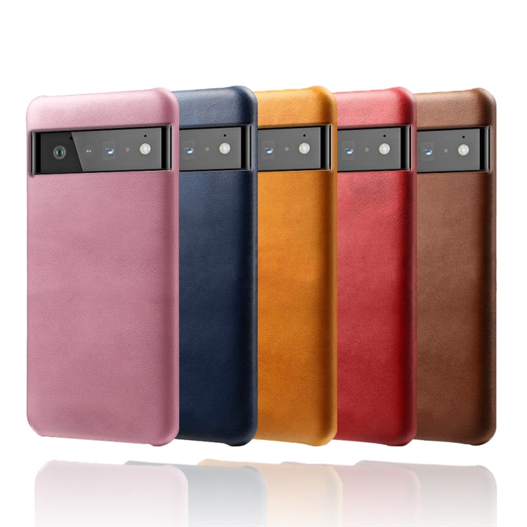For Google Pixel 6 Pro Calf Texture PC + PU Phone Case
