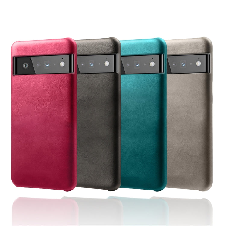 For Google Pixel 6 Pro Calf Texture PC + PU Phone Case