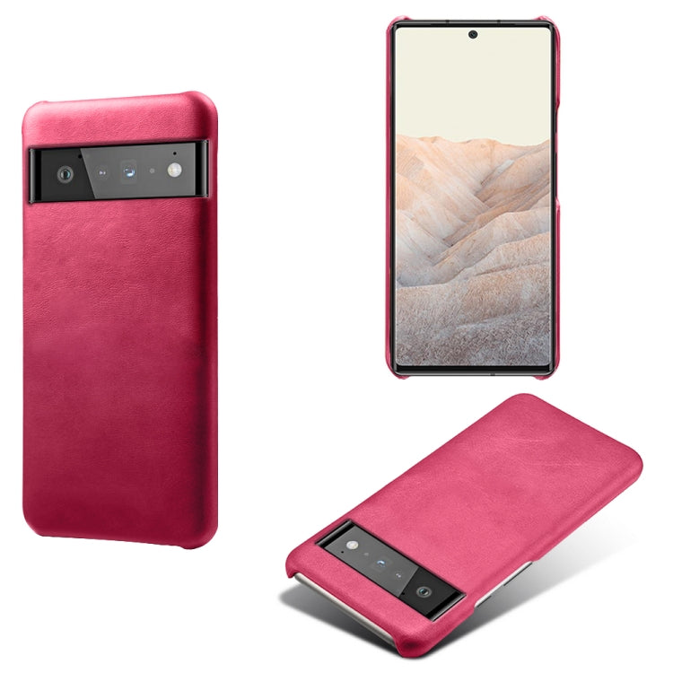 For Google Pixel 6 Pro Calf Texture PC + PU Phone Case