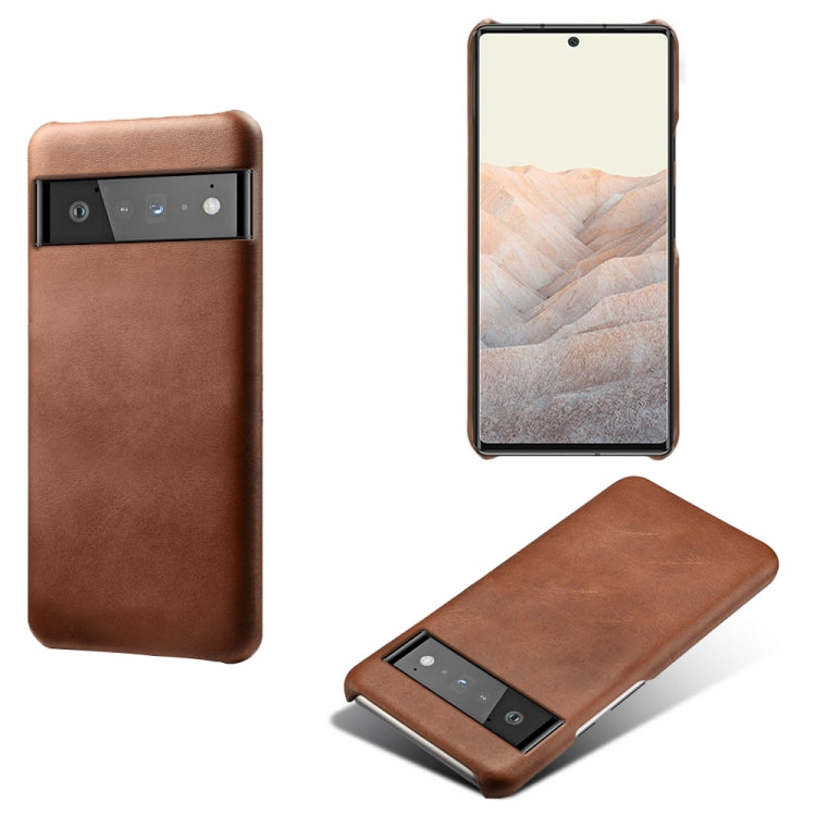 For Google Pixel 6 Pro Calf Texture PC + PU Phone Case