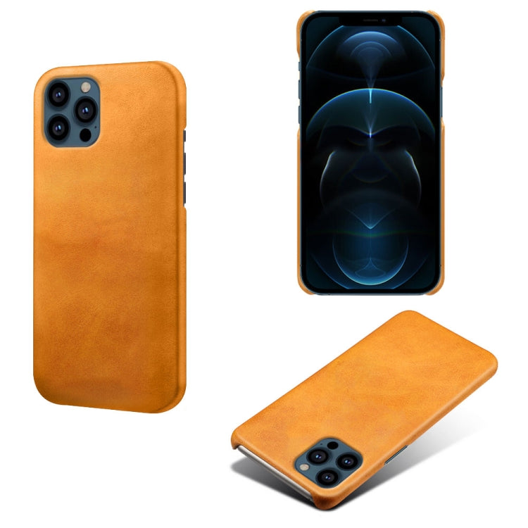 For iPhone 13 Pro Max Calf Texture PC + PU Phone Case