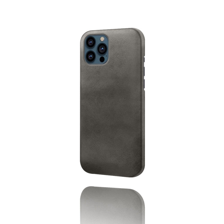 For iPhone 13 Pro Max Calf Texture PC + PU Phone Case