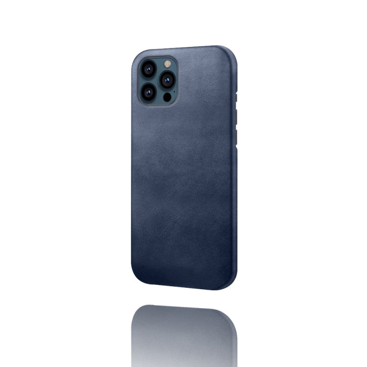 For iPhone 13 Pro Max Calf Texture PC + PU Phone Case