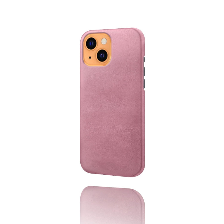 For iPhone 13 Calf Texture PC + PU Phone Case