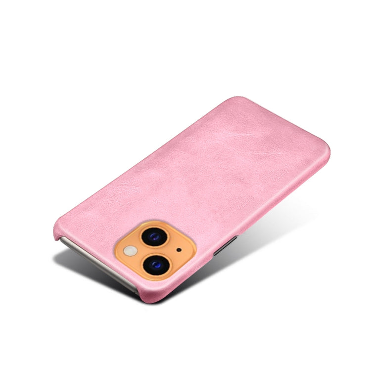 For iPhone 13 Calf Texture PC + PU Phone Case