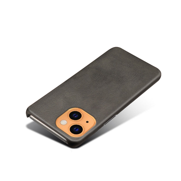 For iPhone 13 Calf Texture PC + PU Phone Case