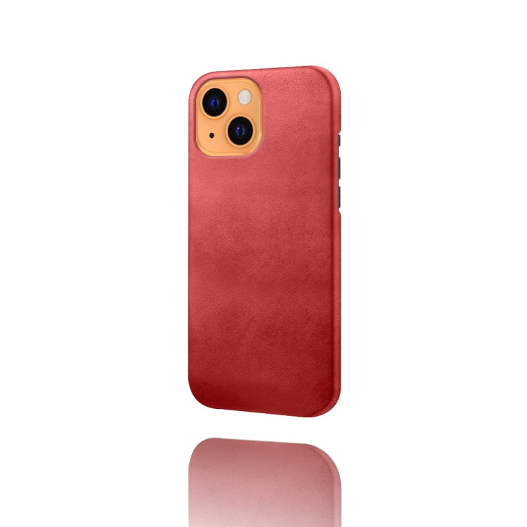 For iPhone 13 mini Calf Texture PC + PU Phone Case
