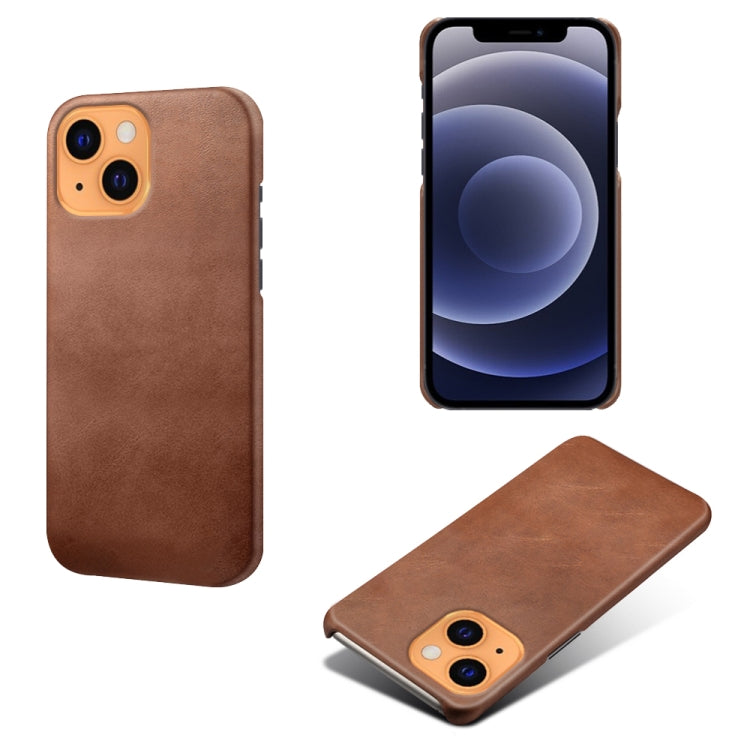 For iPhone 13 mini Calf Texture PC + PU Phone Case