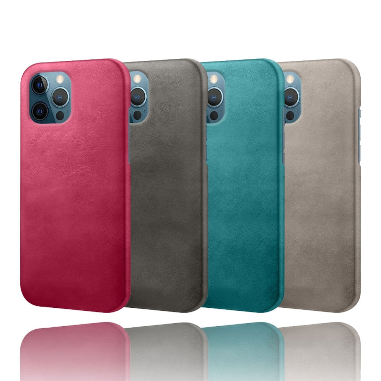 For iPhone 12 Pro Max Calf Texture PC + PU Phone Case
