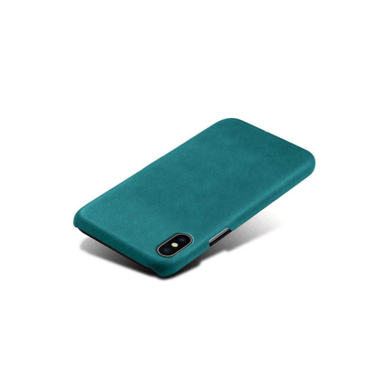 For iPhone X / XS Calf Texture PC + PU Phone Case