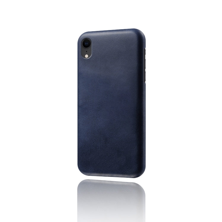 For iPhone XR Calf Texture PC + PU Phone Case